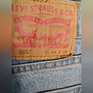 Men's Levi's 505  Light Blue Straight Jeans